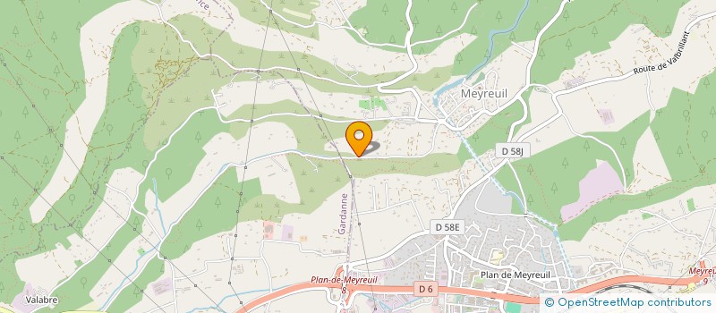 localisation de l'entreprise MONSIEUR ALEXIS DALFOLLO  MEYREUIL