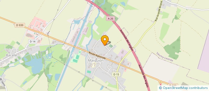 localisation de l'entreprise MONSIEUR ALEXIS DAMIENS  MARQUION