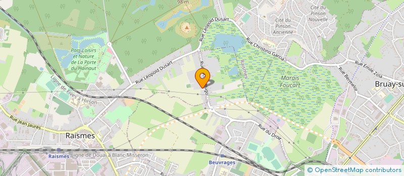 localisation de l'entreprise MONSIEUR ALEXIS DARGENT  RAISMES