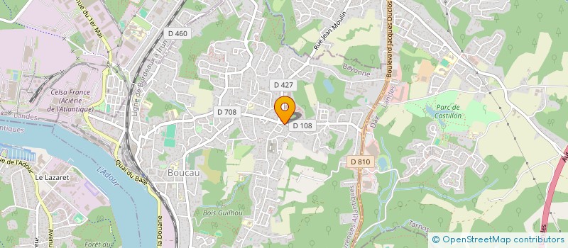 localisation de l'entreprise MONSIEUR ALEXIS DARRACQ  BOUCAU