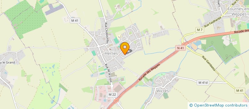 localisation de l'entreprise MONSIEUR ALEXIS DARTOIS  HERLIES