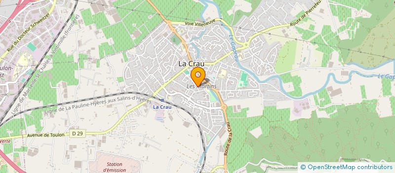 localisation de l'entreprise MONSIEUR ALEXIS DARTUS  LA CRAU