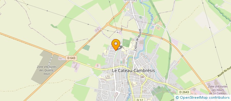 localisation de l'entreprise MONSIEUR ALEXIS DAVAIN  LE CATEAU-CAMBRESIS