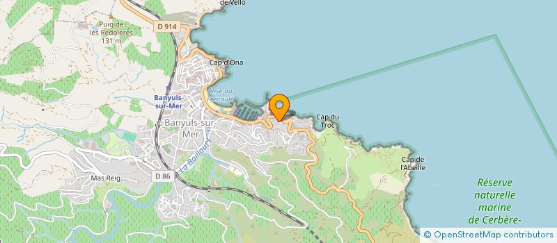 localisation de l'entreprise MONSIEUR ALEXIS DAVIN  BANYULS-SUR-MER