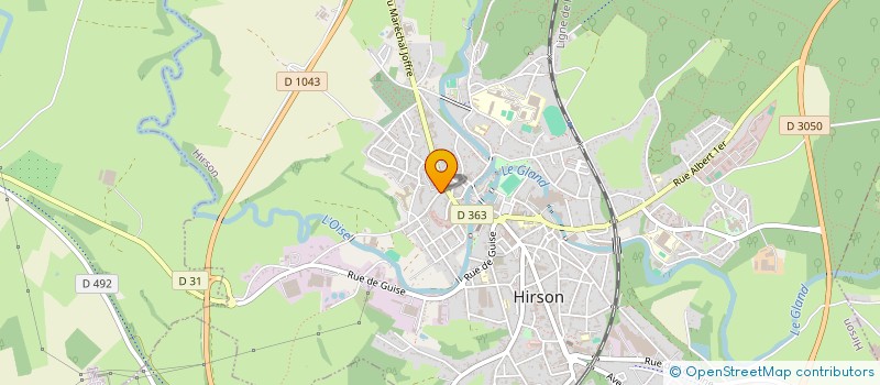 localisation de l'entreprise MONSIEUR ALEXIS DEBLECKER  HIRSON