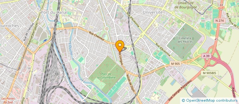 localisation de l'entreprise MONSIEUR ALEXIS DEBORDEAUX à DIJON