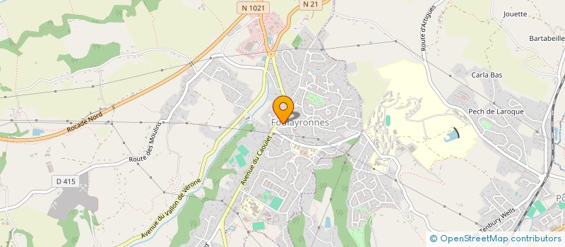 localisation de l'entreprise MONSIEUR ALEXIS DEBUE  FOULAYRONNES