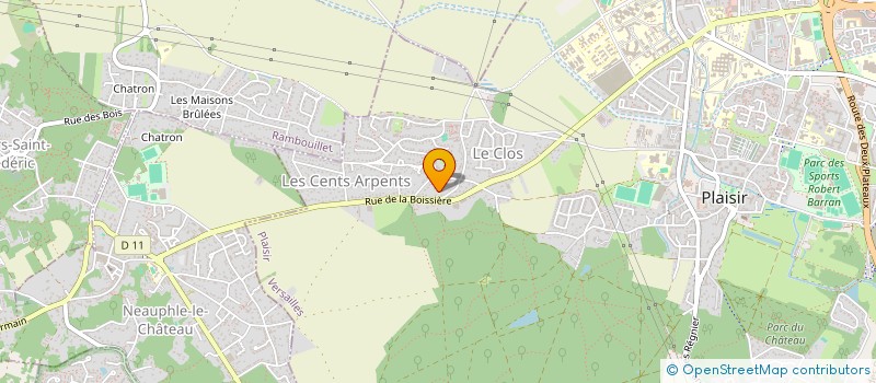 localisation de l'entreprise MONSIEUR ALEXIS DECLAIR  PLAISIR