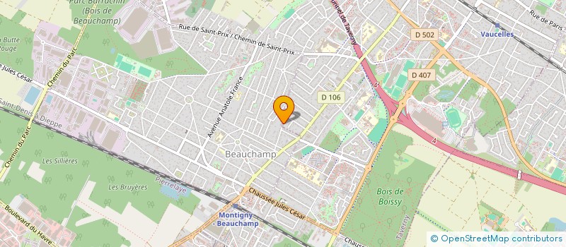 localisation de l'entreprise MONSIEUR ALEXIS DECOT  TAVERNY