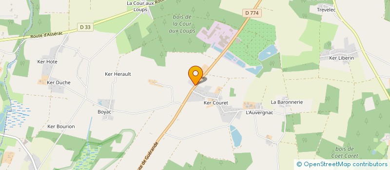 localisation de l'entreprise MONSIEUR ALEXIS DECROUY à HERBIGNAC