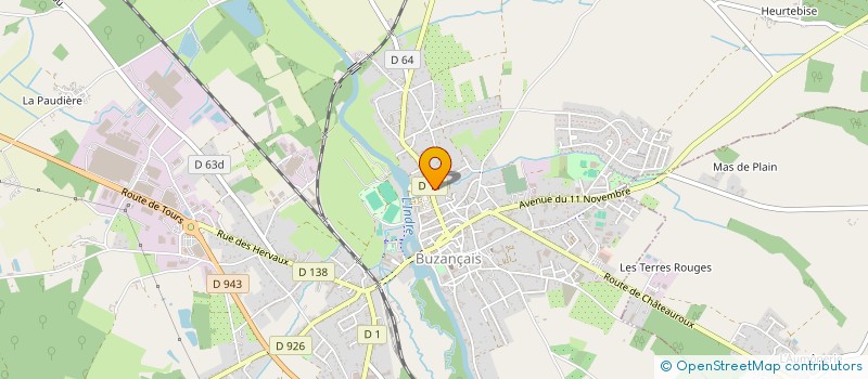 localisation de l'entreprise MONSIEUR ALEXIS DEFAUD à VILLEDIEU-SUR-INDRE