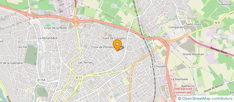 localisation de l'entreprise MONSIEUR ALEXIS DELACOUR à BEZIERS