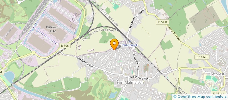 localisation de l'entreprise MONSIEUR ALEXIS DELAMBRE  EVIN-MALMAISON