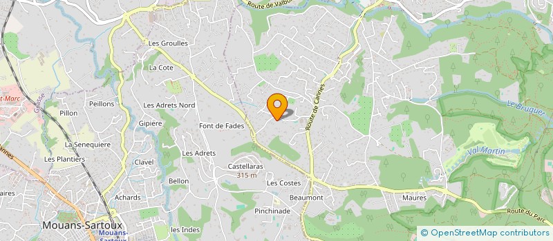 localisation de l'entreprise MONSIEUR ALEXIS DELANNOY  VALBONNE