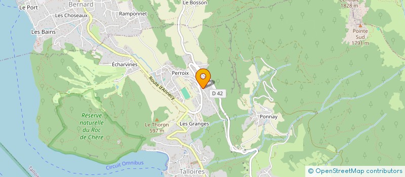 localisation de l'entreprise MONSIEUR ALEXIS DELAPORTE  TALLOIRES-MONTMIN