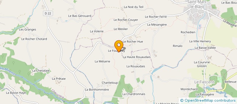 localisation de l'entreprise MONSIEUR ALEXIS DELAUNAY  LE TIERCENT