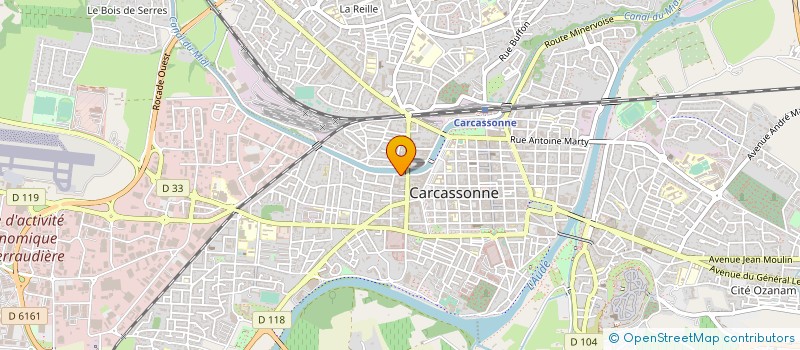 localisation de l'entreprise MONSIEUR ALEXIS DELBAL  CARCASSONNE