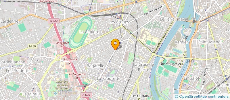 localisation de l'entreprise MONSIEUR ALEXIS DELBOS  TOULOUSE