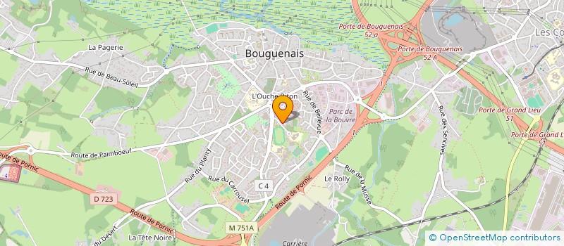 localisation de l'entreprise MONSIEUR ALEXIS DELCROIX  BOUGUENAIS