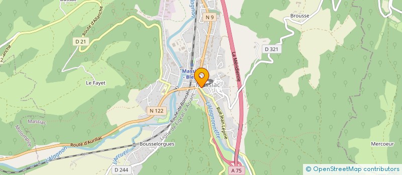 localisation de l'entreprise MONSIEUR ALEXIS DELESTRE à MASSIAC