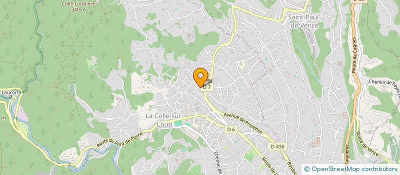 localisation de l'entreprise MONSIEUR ALEXIS DELHOMME à LA COLLE-SUR-LOUP