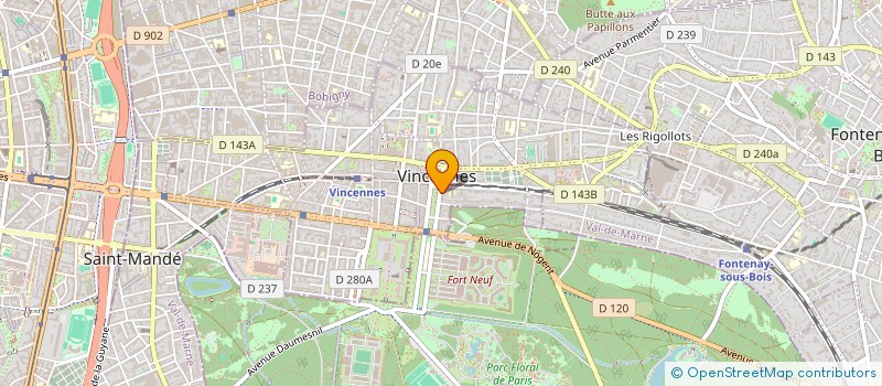 localisation de l'entreprise MONSIEUR ALEXIS DELPLANQUE à VINCENNES