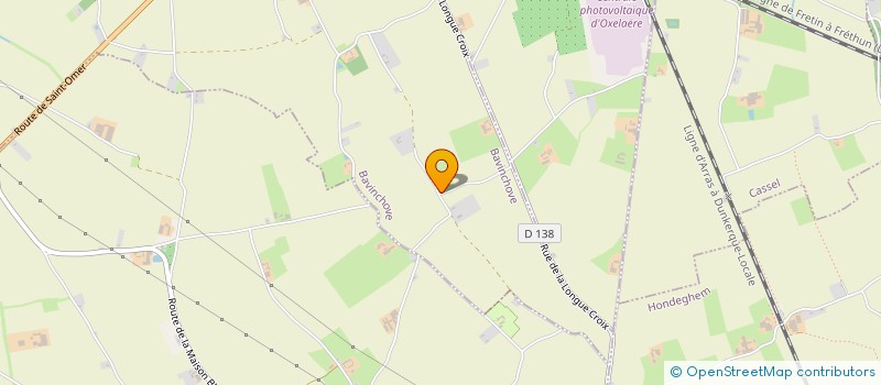 localisation de l'entreprise MONSIEUR ALEXIS DELVART  BAVINCHOVE