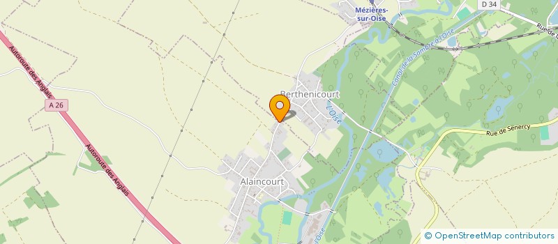 localisation de l'entreprise MONSIEUR ALEXIS DELVILLE à ALAINCOURT