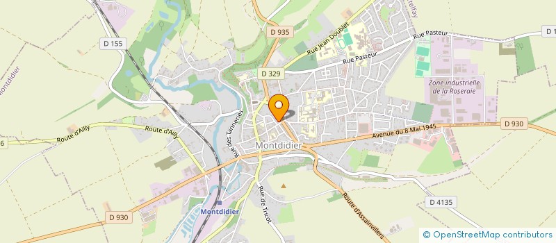 localisation de l'entreprise MONSIEUR ALEXIS DEPARIS  MONTDIDIER