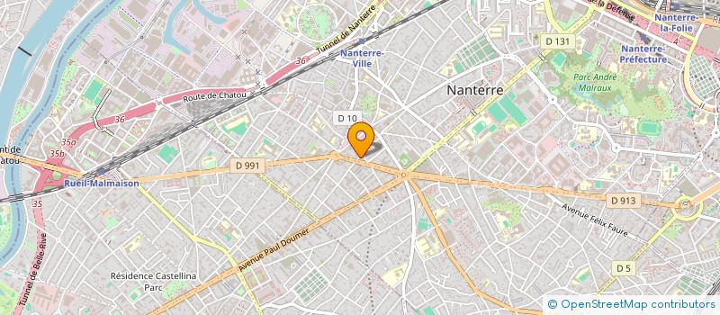 localisation de l'entreprise MONSIEUR ALEXIS DESBOIS  NANTERRE