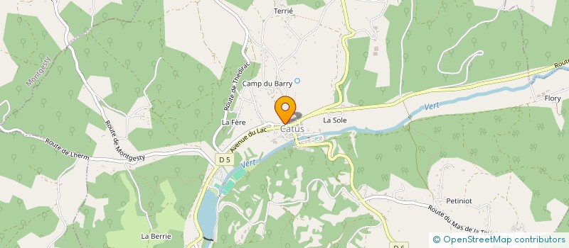 localisation de l'entreprise MONSIEUR ALEXIS DETANG  CATUS