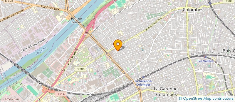 localisation de l'entreprise MONSIEUR ALEXIS DEVAUD à COLOMBES