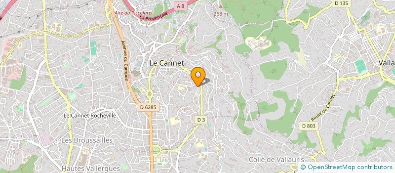 localisation de l'entreprise MONSIEUR ALEXIS DEVAUX à LE CANNET