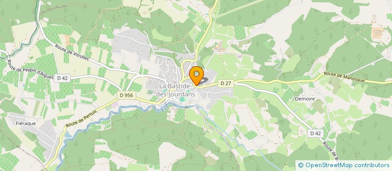 localisation de l'entreprise MONSIEUR ALEXIS DEVAUX  LA BASTIDE-DES-JOURDANS