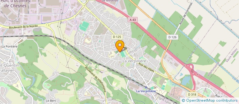 localisation de l'entreprise MONSIEUR ALEXIS DEVIENNE  LA VERPILLIERE