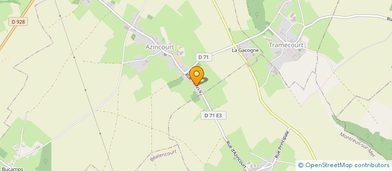 localisation de l'entreprise MONSIEUR ALEXIS DEZITER  AZINCOURT