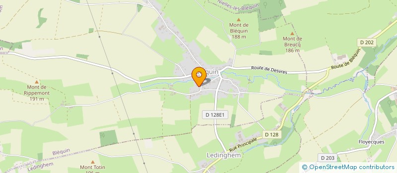 localisation de l'entreprise MONSIEUR ALEXIS DEZOMBRE  BLEQUIN