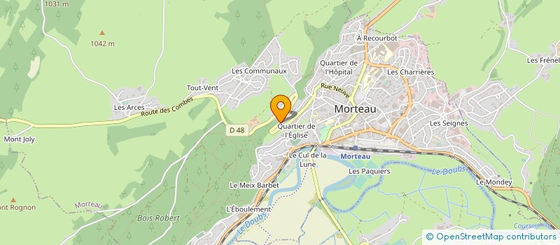 localisation de l'entreprise MONSIEUR ALEXIS DIDIER à MORTEAU