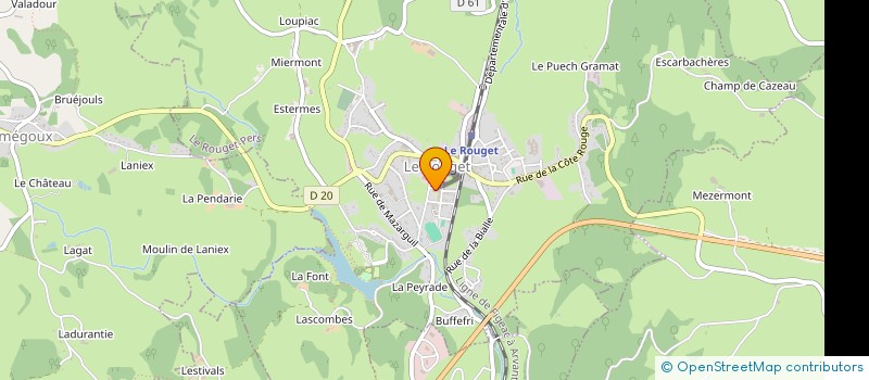 localisation de l'entreprise MONSIEUR ALEXIS DOGUE à LE ROUGET-PERS