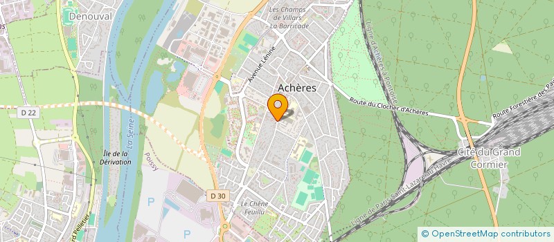 localisation de l'entreprise MONSIEUR ALEXIS DOLIUS  ACHERES