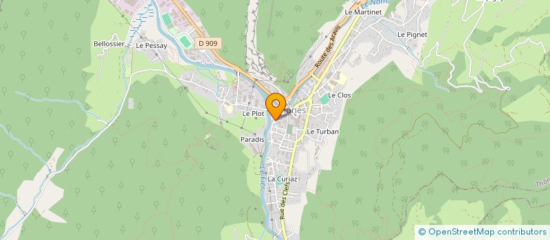 localisation de l'entreprise MONSIEUR ALEXIS DONZEL-GARGAND  THONES