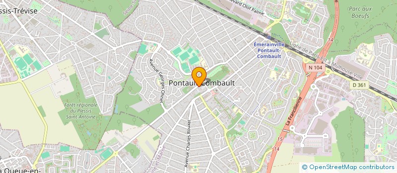 localisation de l'entreprise MONSIEUR ALEXIS DOS SANTOS à PONTAULT-COMBAULT