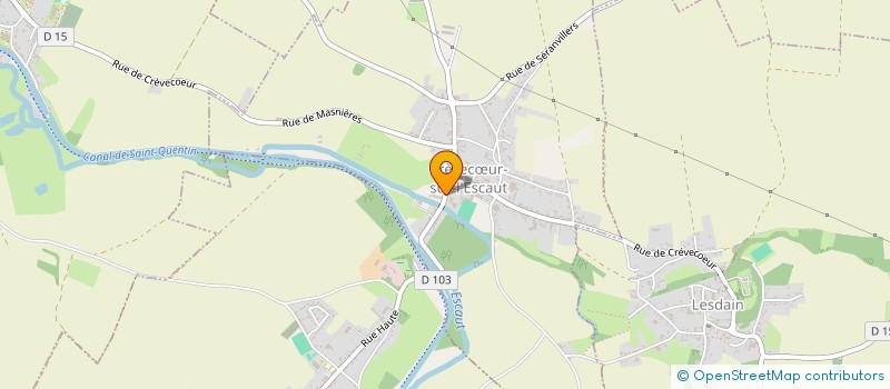 localisation de l'entreprise MONSIEUR ALEXIS DRAIN  CREVECUR-SUR-L'ESCAUT