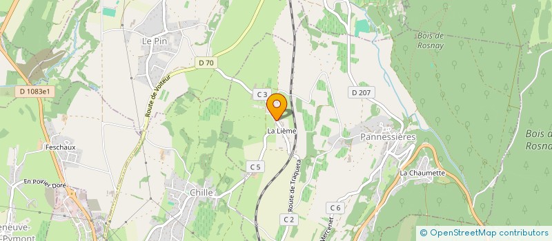 localisation de l'entreprise MONSIEUR ALEXIS DRUGEON  PANNESSIERES