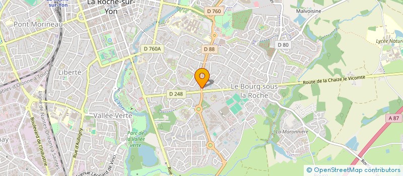 localisation de l'entreprise MONSIEUR ALEXIS DUCHALAIS à LA ROCHE-SUR-YON
