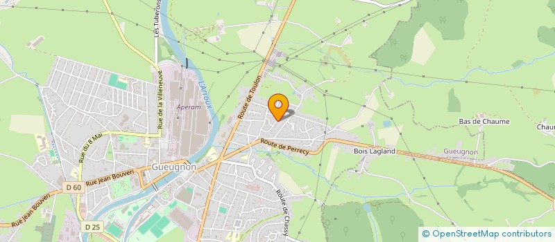 localisation de l'entreprise MONSIEUR ALEXIS DUFOUR  GUEUGNON