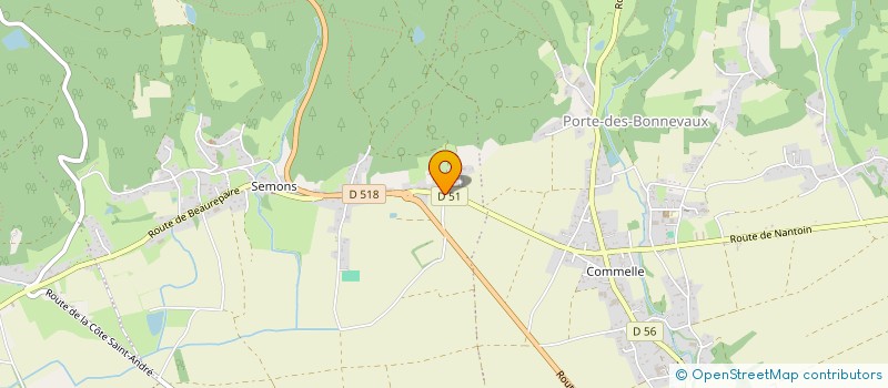 localisation de l'entreprise MONSIEUR ALEXIS DUFOURNEL  PORTE-DES-BONNEVAUX