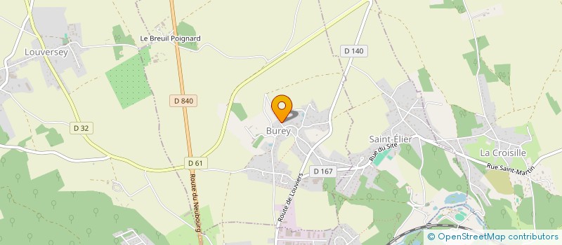 localisation de l'entreprise MONSIEUR ALEXIS DUMAND  BUREY