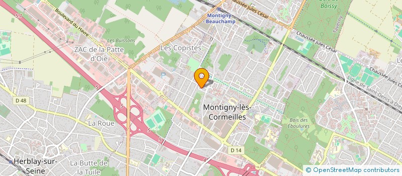 localisation de l'entreprise MONSIEUR ALEXIS DUPRAT  MONTIGNY-LES-CORMEILLES