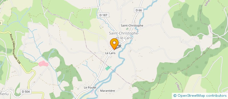 localisation de l'entreprise MONSIEUR ALEXIS DUPUIS  SAINT-CHRISTOPHE-ET-LE-LARIS